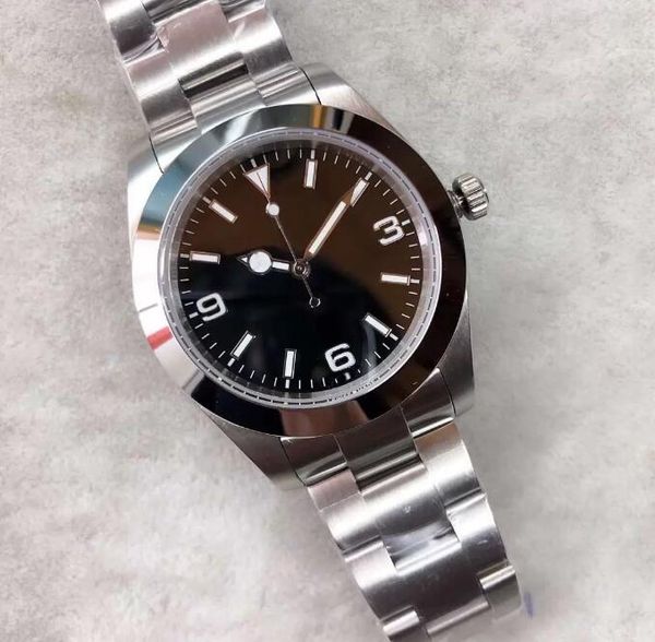 st9 watch explorer 39mm 114270 214270 stainless steel 2813 movement automatic mechanical mens watches series men wristwatches, Slivery;brown
st9 watch explorer 39mm 114270 214270 stainless steel 2813 movement automatic mechanical mens watches series men wristwatches, Slivery;brown