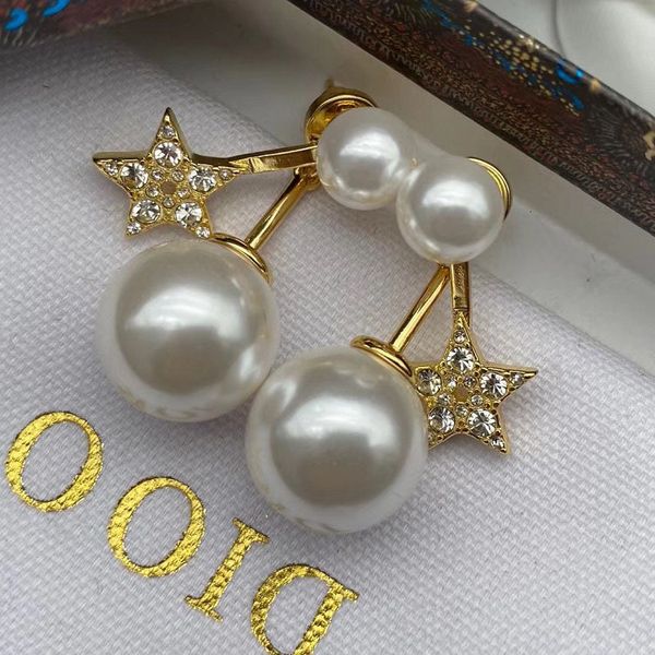 d home dijia 925 sier needle pearl star earrings fashion personality simple temperament women's earrings, Golden
d home dijia 925 sier needle pearl star earrings fashion personality simple temperament women's earrings, Golden