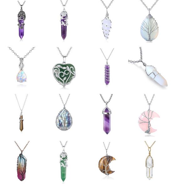 pendant necklaces healing crystals hexagonal stones reiki spiritual natural g amvfp, Silver
pendant necklaces healing crystals hexagonal stones reiki spiritual natural g amvfp, Silver