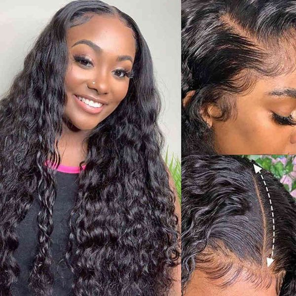water wave human hair wig 13x4 lace frontal 13x6 closure s preplucked 220608, Black
water wave human hair wig 13x4 lace frontal 13x6 closure s preplucked 220608, Black