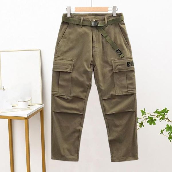 men's pants cargo loose elastic waist solid color button placket multi pocket military high long trousers men clothingmen's men�, Black
men's pants cargo loose elastic waist solid color button placket multi pocket military high long trousers men clothingmen's men�, Black