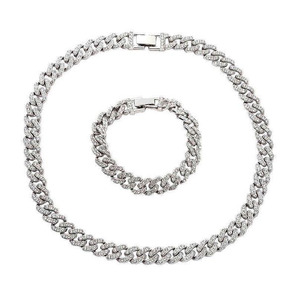 pendant necklaces three diamond new trend diamond inlaid cuban chain street hip hop accessories necklace, Silver
pendant necklaces three diamond new trend diamond inlaid cuban chain street hip hop accessories necklace, Silver