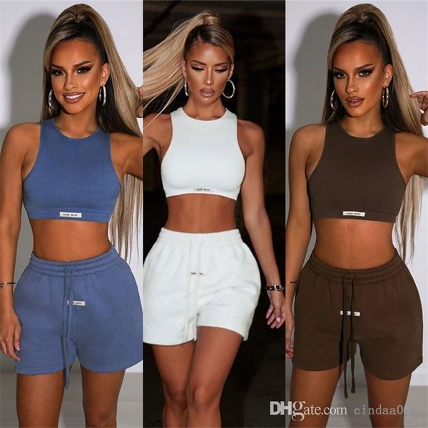 2022 summer womens yoga tracksuits designer clothing slim sleeveless navel vest loose straight casual two piece shorts set, Gray
2022 summer womens yoga tracksuits designer clothing slim sleeveless navel vest loose straight casual two piece shorts set, Gray