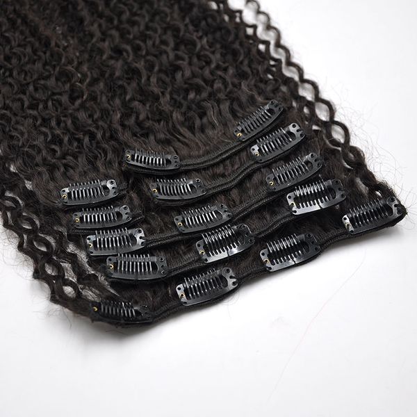 human brazilian remy hair extensions black color kinky curly clip-ins 120g set clip in hair
human brazilian remy hair extensions black color kinky curly clip-ins 120g set clip in hair