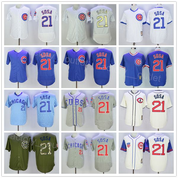 1929 1942 100th vintage baseball 21 sammy sosa jersey throwback flexbase cool base retire pullover pinstripe team white blue grey beige gree, Blue;black
1929 1942 100th vintage baseball 21 sammy sosa jersey throwback flexbase cool base retire pullover pinstripe team white blue grey beige gree, Blue;black