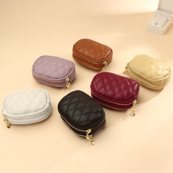 2022 fashion double zipper purses card bag leather lady purse cute versatile small purse mini zero bags luxury design high quality, Red;black
2022 fashion double zipper purses card bag leather lady purse cute versatile small purse mini zero bags luxury design high quality, Red;black