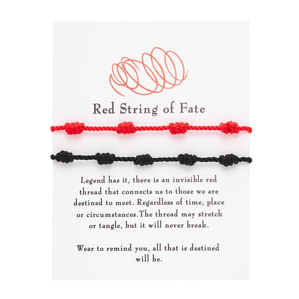 7 knots red black set string bracelet protection good luck amulet for success prosperity handmade rope bracelets lucky charm bangles gift, Golden;silver
7 knots red black set string bracelet protection good luck amulet for success prosperity handmade rope bracelets lucky charm bangles gift, Golden;silver