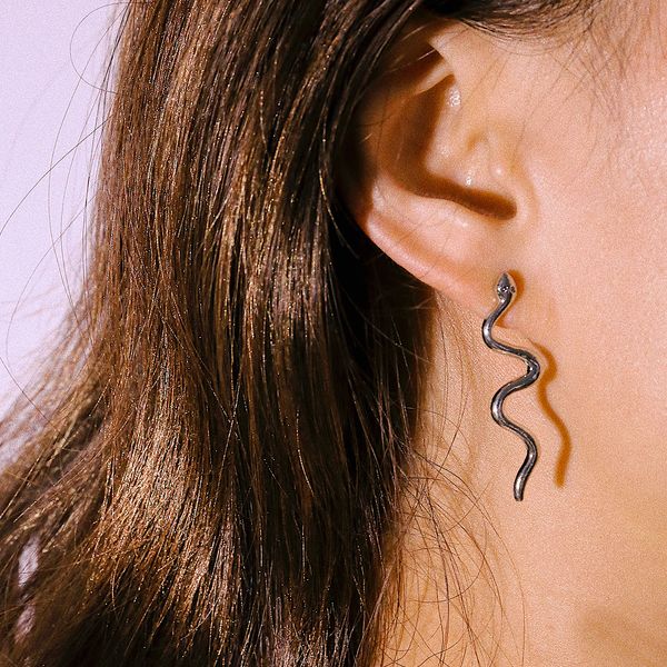 retro earrings simple curved charms earrings female personality punk alloy snake shaped geometric ear studs, Golden
retro earrings simple curved charms earrings female personality punk alloy snake shaped geometric ear studs, Golden