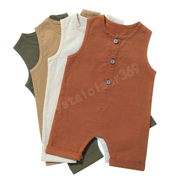 baby designer clothes boys rompers cotton linen solid girls summer casual jumpsuits sleeveless buttons onesies newborn climbing clothes, Blue
baby designer clothes boys rompers cotton linen solid girls summer casual jumpsuits sleeveless buttons onesies newborn climbing clothes, Blue