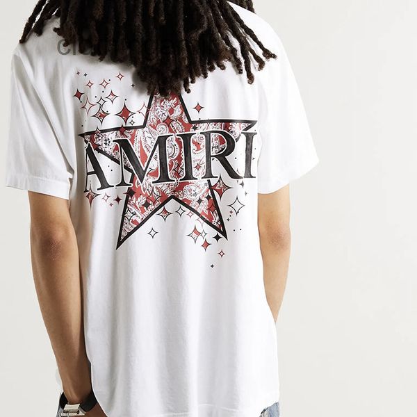 designer amirss t shirt 2022 mens fashion short sleeve cashew flower five pointed star print high street loose simple casual couple half t-s, White;black
designer amirss t shirt 2022 mens fashion short sleeve cashew flower five pointed star print high street loose simple casual couple half t-s, White;black