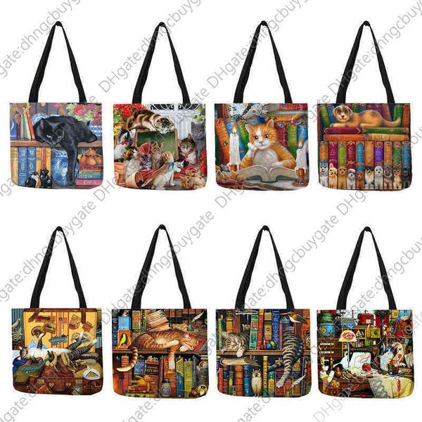 designer bags handbags /bagsbagscustomize oil painting cat print womens tote linen reusable shopping for groceries shoulder lady
designer bags handbags /bagsbagscustomize oil painting cat print womens tote linen reusable shopping for groceries shoulder lady