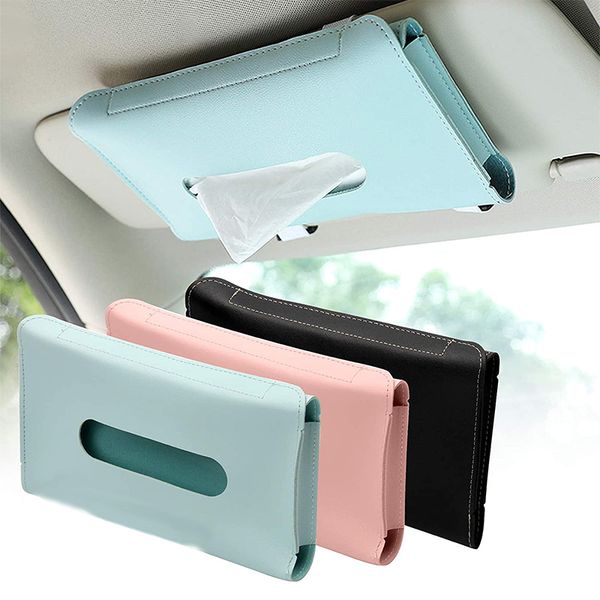 car tissue boxes pu leather car sun visor hanging box holder auto interior storage decoration accessories
car tissue boxes pu leather car sun visor hanging box holder auto interior storage decoration accessories