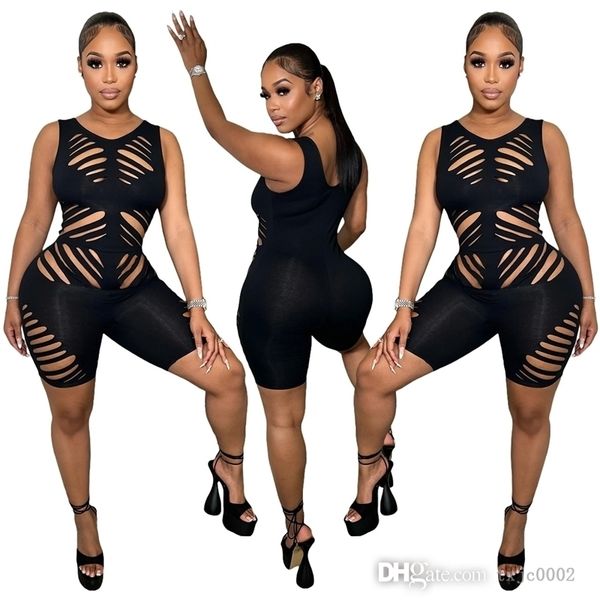 sleeveless vest style jumpsuits for women summer hollow out bodycon rompers black bodysuits club wear, Black;white
sleeveless vest style jumpsuits for women summer hollow out bodycon rompers black bodysuits club wear, Black;white