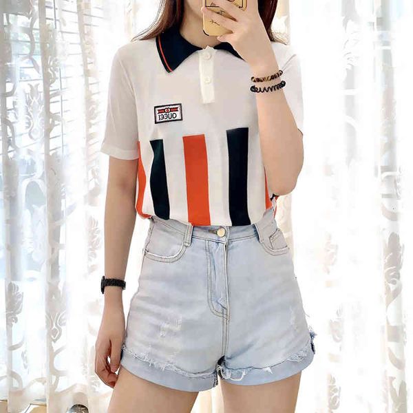 women's polos net red men's and women's same stripe lapel t-shirt short sleeve summer versatile loose comfortable breathable, White
women's polos net red men's and women's same stripe lapel t-shirt short sleeve summer versatile loose comfortable breathable, White