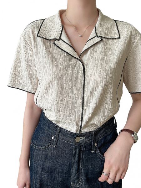 dazy textured stitching tee m4m7#, White
dazy textured stitching tee m4m7#, White