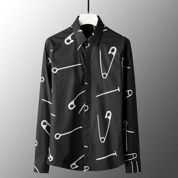 men's casual shirts minglu mens luxury cotton pin embroidery long sleeve men plus size 3xl 4xl slim fit party dress shirtsmen's, White;black
men's casual shirts minglu mens luxury cotton pin embroidery long sleeve men plus size 3xl 4xl slim fit party dress shirtsmen's, White;black