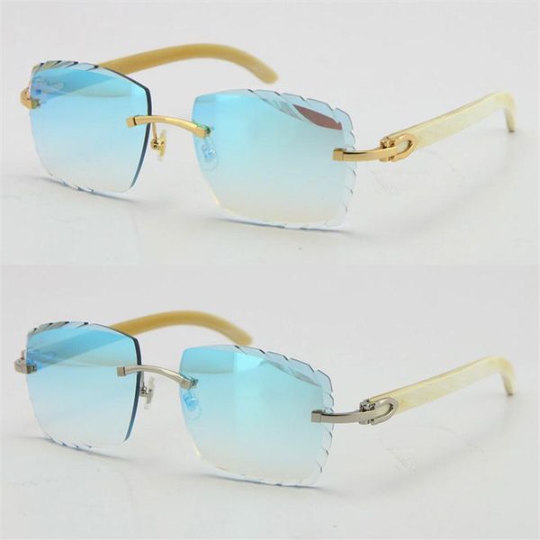 rimless diamond cut 3524012-a white genuine original buffalo horn sunglasses fashion carved lenses multi glasses unis2554, White;black
rimless diamond cut 3524012-a white genuine original buffalo horn sunglasses fashion carved lenses multi glasses unis2554, White;black