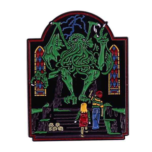 horror novel badges on backpack enamel pin brooch for clothes cthulhu style lapel pins halloween decoration gift for friends, Blue
horror novel badges on backpack enamel pin brooch for clothes cthulhu style lapel pins halloween decoration gift for friends, Blue
