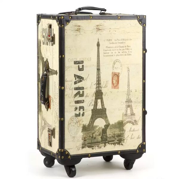 20,14 inch retro trolley case,spinner wheel, leather,eiffel tower, waterproof, shock travel suitcase,rolling luggage bag card holders busine
20,14 inch retro trolley case,spinner wheel, leather,eiffel tower, waterproof, shock travel suitcase,rolling luggage bag card holders busine