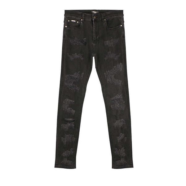 men's jeans great damage jeans washed to make old patches elastic slim straight pants american fashion pants, Blue
men's jeans great damage jeans washed to make old patches elastic slim straight pants american fashion pants, Blue
