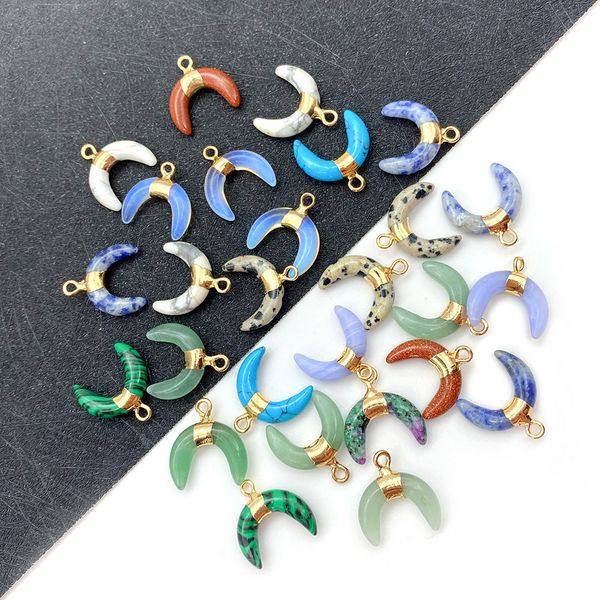 colorful crystal stone crescent moon charms pendant for jewelry making chakra reiki healing green aventurine pendants wholesale 16x16mm, Bronze;silver
colorful crystal stone crescent moon charms pendant for jewelry making chakra reiki healing green aventurine pendants wholesale 16x16mm, Bronze;silver