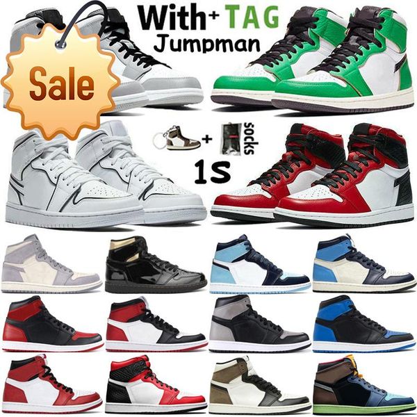 2022 high og jumpman 1 1s mens basketball shoes mid light smoke grey lucky green snake chicago iridescent reflective women sneakers trainers, Black
2022 high og jumpman 1 1s mens basketball shoes mid light smoke grey lucky green snake chicago iridescent reflective women sneakers trainers, Black