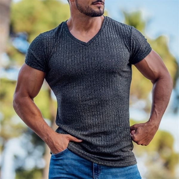 mens v neck sports tshirt summer gym fitness sports solid color fashion man short sleeve casual slim fit tshirt 220617, White;black
mens v neck sports tshirt summer gym fitness sports solid color fashion man short sleeve casual slim fit tshirt 220617, White;black