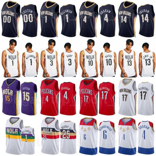 screen printed 75th anniversary basketball cj mccollum jersey 3 brandon ingram 14 jonas valanciunas 17 devonte graham 4 herbert jones 5, Black;red
screen printed 75th anniversary basketball cj mccollum jersey 3 brandon ingram 14 jonas valanciunas 17 devonte graham 4 herbert jones 5, Black;red