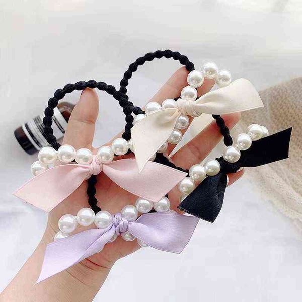 cute pearl bow elastic hair band for girls student hair ties handmade boutique sweet bowknot headband pearl hairbands wholesale aa220323, Pink
cute pearl bow elastic hair band for girls student hair ties handmade boutique sweet bowknot headband pearl hairbands wholesale aa220323, Pink