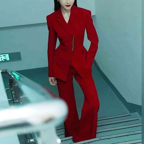 women's two piece pants professional suit autumn fashion women's single breasted with pants temperament commuting two-piece set, White
women's two piece pants professional suit autumn fashion women's single breasted with pants temperament commuting two-piece set, White