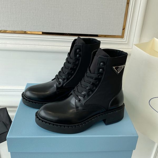 designer boots fashion prads nylon leather boot women autumn winter shoes letters luxury hvc, Black
designer boots fashion prads nylon leather boot women autumn winter shoes letters luxury hvc, Black