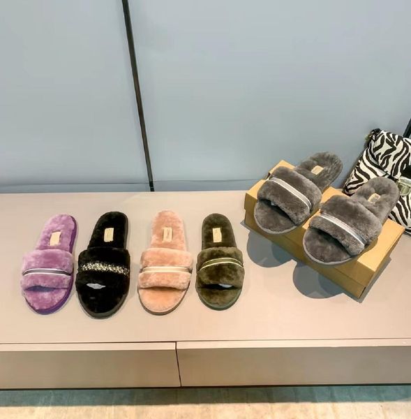 solid color wool flat bottom slipper women's outdoor fluffy slippers winter luxury leisure sandal soft warmth designer shoes fashion wo, Black
solid color wool flat bottom slipper women's outdoor fluffy slippers winter luxury leisure sandal soft warmth designer shoes fashion wo, Black