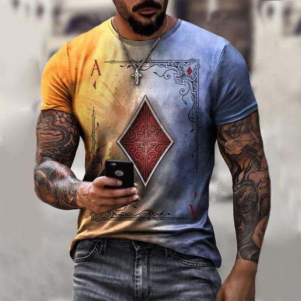 men's t-shirts summer cool poker 3d print fashion street wear casual t shirt for men quick-drying oversizemen's, White;black
men's t-shirts summer cool poker 3d print fashion street wear casual t shirt for men quick-drying oversizemen's, White;black