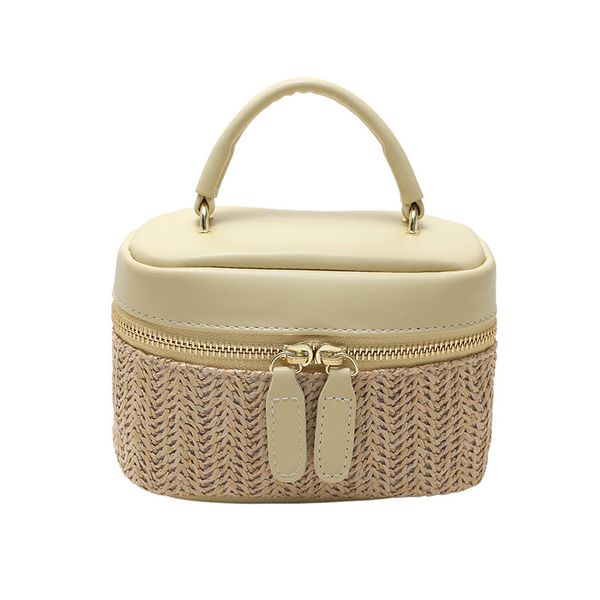 designer mini buket bag 4 colors straw contrast knitting cross-body handag in pu with vacation theme
designer mini buket bag 4 colors straw contrast knitting cross-body handag in pu with vacation theme