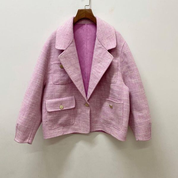two piece dress fashionable and elegant spring autumn product pink one button suit collar four pocket solid color women's, White
two piece dress fashionable and elegant spring autumn product pink one button suit collar four pocket solid color women's, White