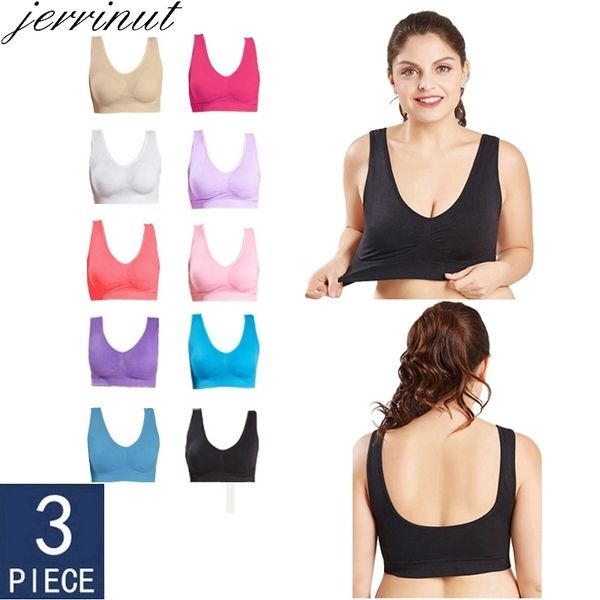 jerrinut drop vip 3pcslot plus size bras for women seamless bra cotton sports sleep active bralette women padded bra y200415, Red;black
jerrinut drop vip 3pcslot plus size bras for women seamless bra cotton sports sleep active bralette women padded bra y200415, Red;black