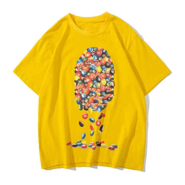 ape man rice bean print t shirt men and women high street brand short sleeved tshirt designer fashion clothing tshirts men's summer tee, White;black
ape man rice bean print t shirt men and women high street brand short sleeved tshirt designer fashion clothing tshirts men's summer tee, White;black