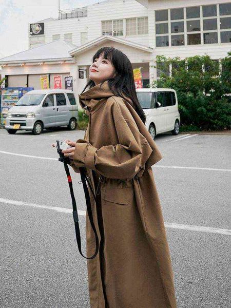 women's trench coats hood stand-up collar windbreaker women streetwear autumn solid loose harajuku korean outertwear hoodie femalewomen, Tan;black
women's trench coats hood stand-up collar windbreaker women streetwear autumn solid loose harajuku korean outertwear hoodie femalewomen, Tan;black