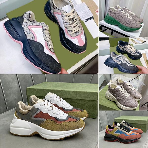 7a wholesale casual shoes designer rhyton thick sole sneaker men women shoe strawberry wave mouth tiger web print vintage trainer mans woman, Black
7a wholesale casual shoes designer rhyton thick sole sneaker men women shoe strawberry wave mouth tiger web print vintage trainer mans woman, Black