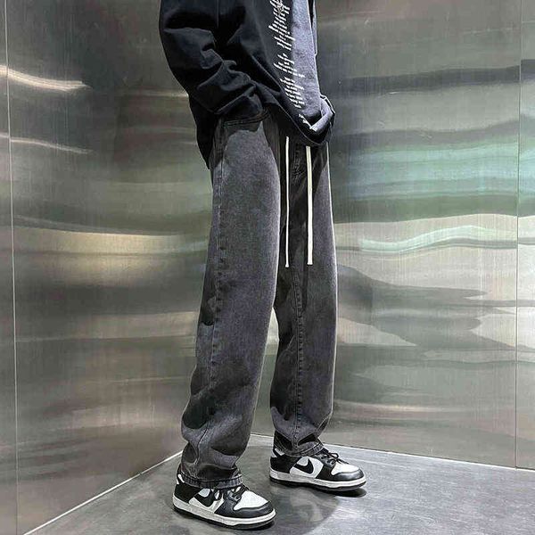 blue black baggy jeans men fashion drawstring casual straight jeans men streetwear hip hop loose denim pants mens trousers s-2xl t220726
blue black baggy jeans men fashion drawstring casual straight jeans men streetwear hip hop loose denim pants mens trousers s-2xl t220726