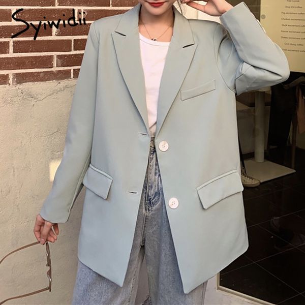suit blazer woman office notched black jacket long sleeve plus size spring korean green girl blazers blue coat 210415, White;black
suit blazer woman office notched black jacket long sleeve plus size spring korean green girl blazers blue coat 210415, White;black