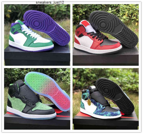 1 high og wmns tiedye men basketball shoes 1s rage green purple women sports trainer with box
1 high og wmns tiedye men basketball shoes 1s rage green purple women sports trainer with box