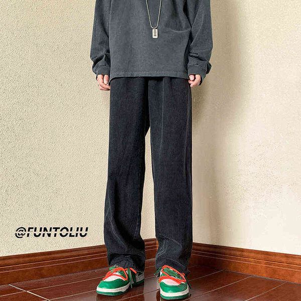 4 colors baggy jeans men fashion retro casual wide leg jeans men streetwear hip hop loose straight denim pants mens trousers t220726, Blue
4 colors baggy jeans men fashion retro casual wide leg jeans men streetwear hip hop loose straight denim pants mens trousers t220726, Blue