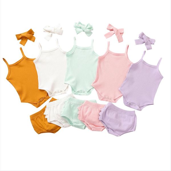 girls designer clothes kids summer pit striped clothing sets rompers triangle pants headband suspenders briefs hairband outfits solid casual, White
girls designer clothes kids summer pit striped clothing sets rompers triangle pants headband suspenders briefs hairband outfits solid casual, White