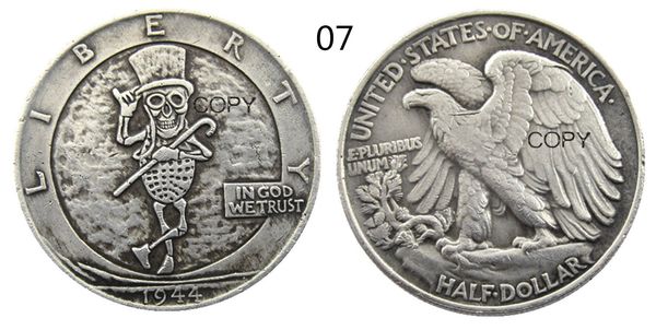 us hobo walking half dollar craft silver plated skull zombie skeleton hand carved copy coin home decoration accessories
us hobo walking half dollar craft silver plated skull zombie skeleton hand carved copy coin home decoration accessories