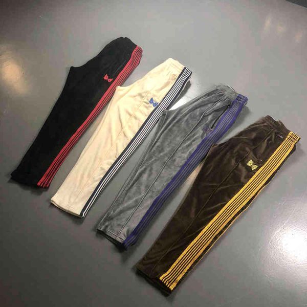 awge x needles pants men women casual awge x needles sweatpants 19ss narrow velour butterfly embroidery trousers t220803, Black
awge x needles pants men women casual awge x needles sweatpants 19ss narrow velour butterfly embroidery trousers t220803, Black
