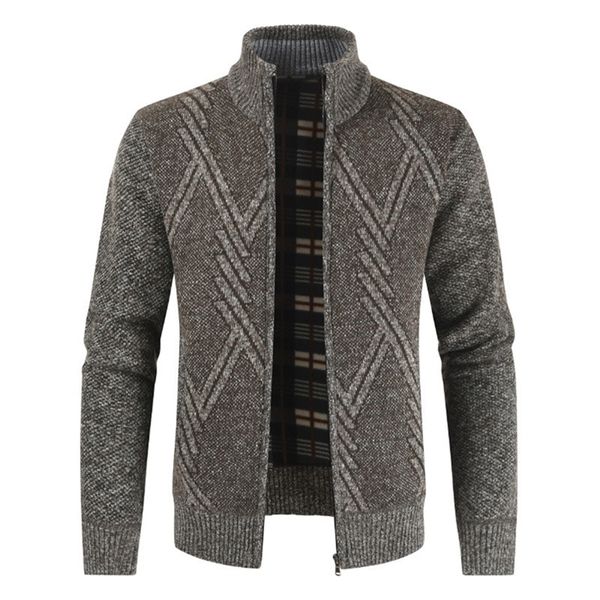 negizber autumn winter mens sweater casual stand collar thick cardigan fashion warm coats 201221, White;black
negizber autumn winter mens sweater casual stand collar thick cardigan fashion warm coats 201221, White;black