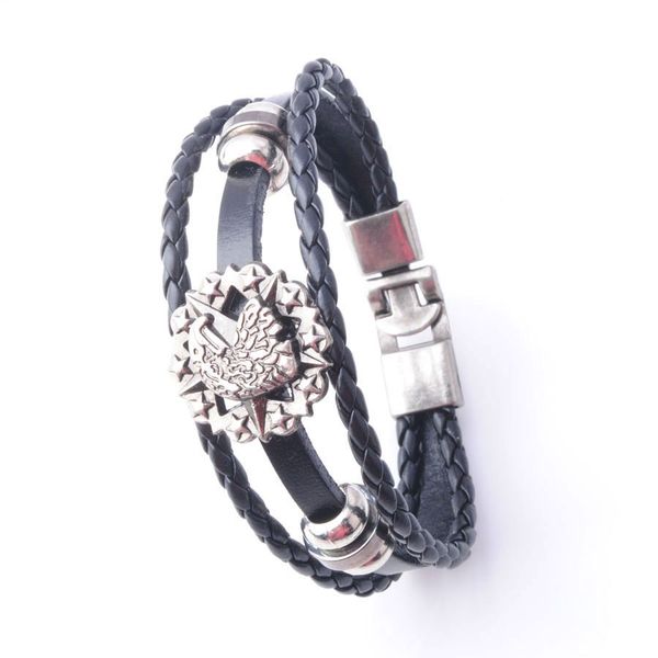 stainless steel black leather man eagle charm rope bracelet braided bracelet multi-layer bangles gift bc006, Golden;silver
stainless steel black leather man eagle charm rope bracelet braided bracelet multi-layer bangles gift bc006, Golden;silver