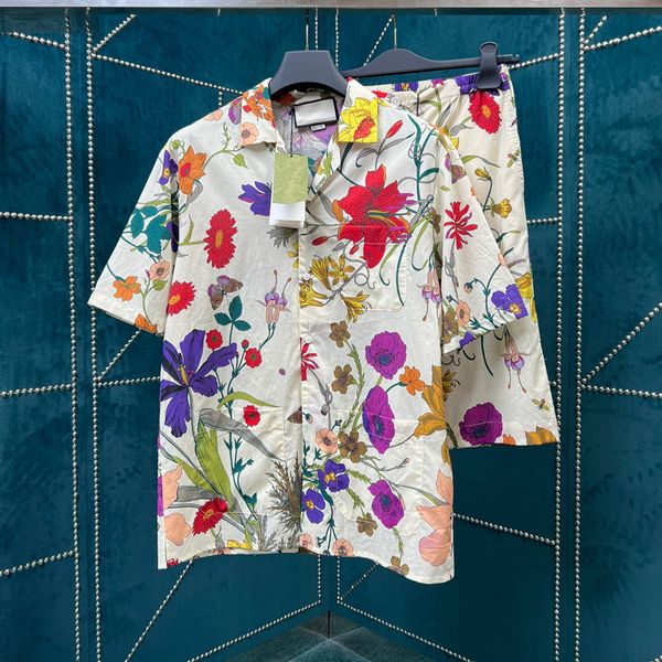 22ss summer spring allover flower print vacation style shirt europe italy men women beach short sleeve casual hip hop streetwear shorts, White;black
22ss summer spring allover flower print vacation style shirt europe italy men women beach short sleeve casual hip hop streetwear shorts, White;black