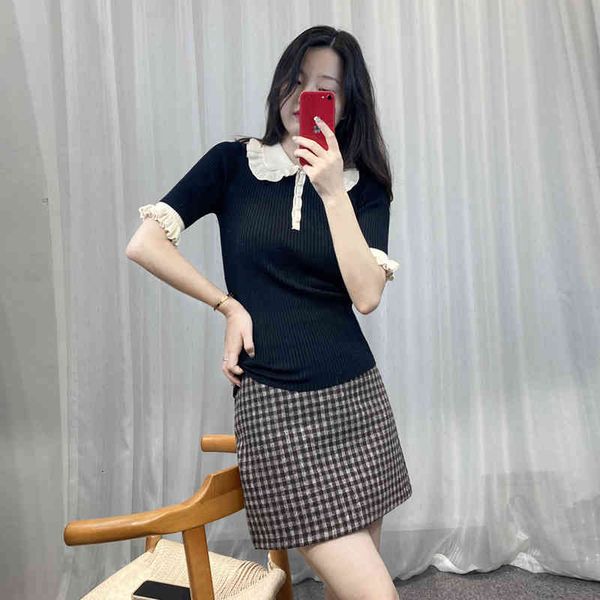 women's t-shirt s family's autumn pearl button slim knit women's fungus edge lapel ice silk short sleeve t-shirt sweet cool f, White
women's t-shirt s family's autumn pearl button slim knit women's fungus edge lapel ice silk short sleeve t-shirt sweet cool f, White